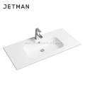 Modern thin square ceramic counter handrinse basin